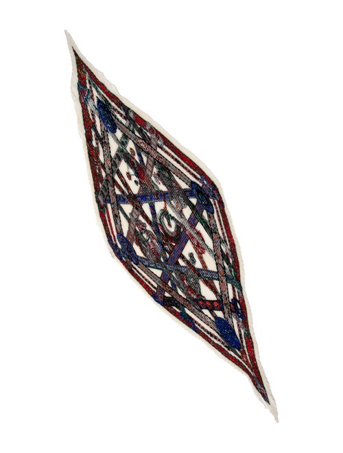 Hermès Le Songe De La Licorne Silk Plissé Scarf
