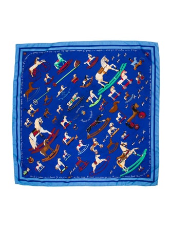 Hermès Raconte-Moi le Cheval Silk Scarf