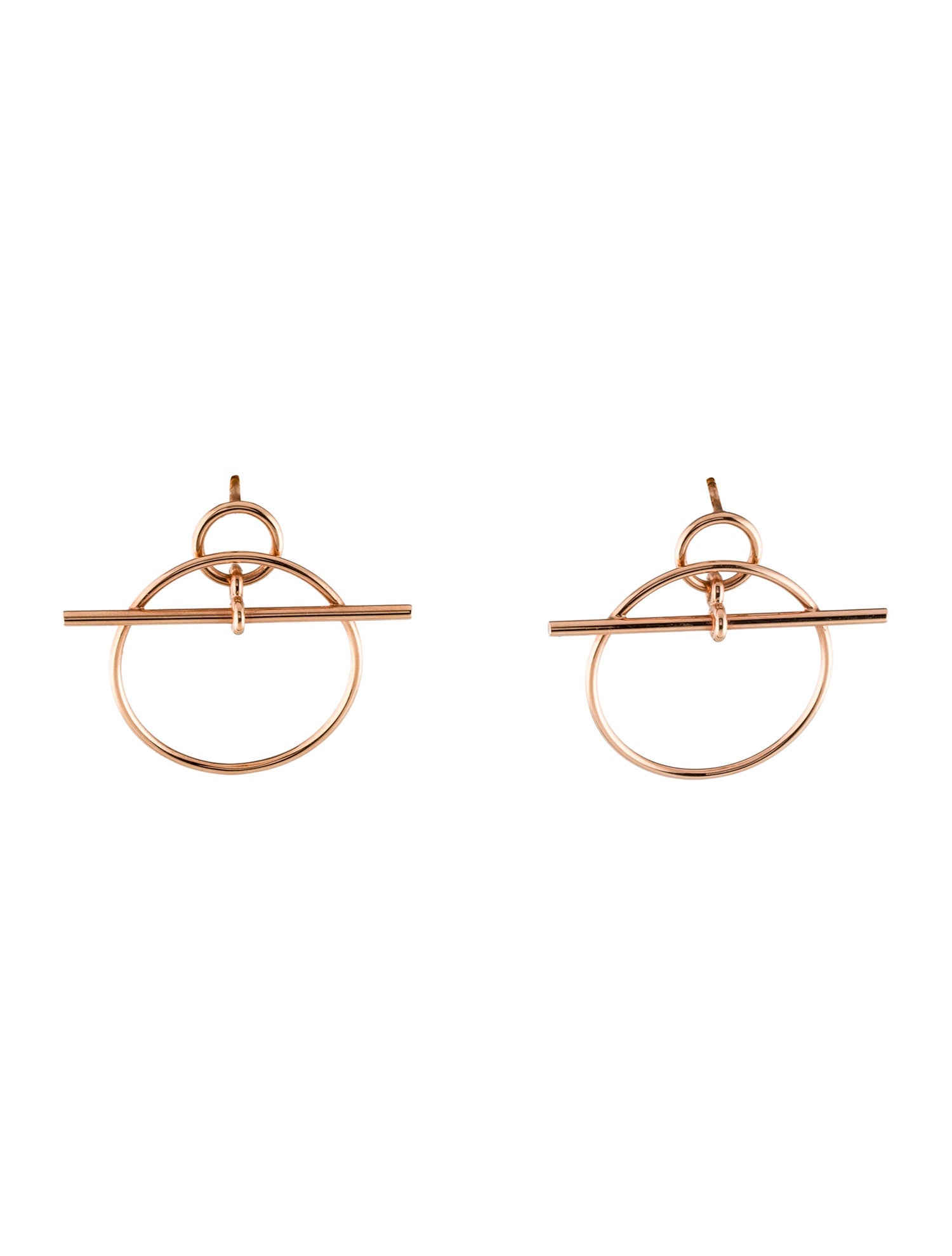 Hermès 18K Small Loop Earrings