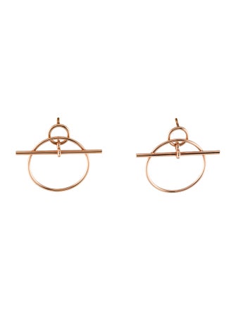 Hermès 18K Small Loop Earrings