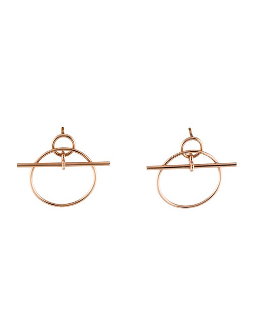 Hermès 18K Small Loop Earrings