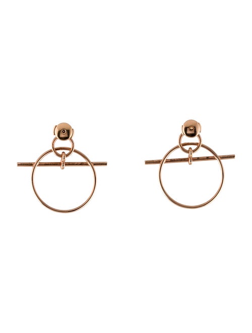 Hermès 18K Small Loop Earrings