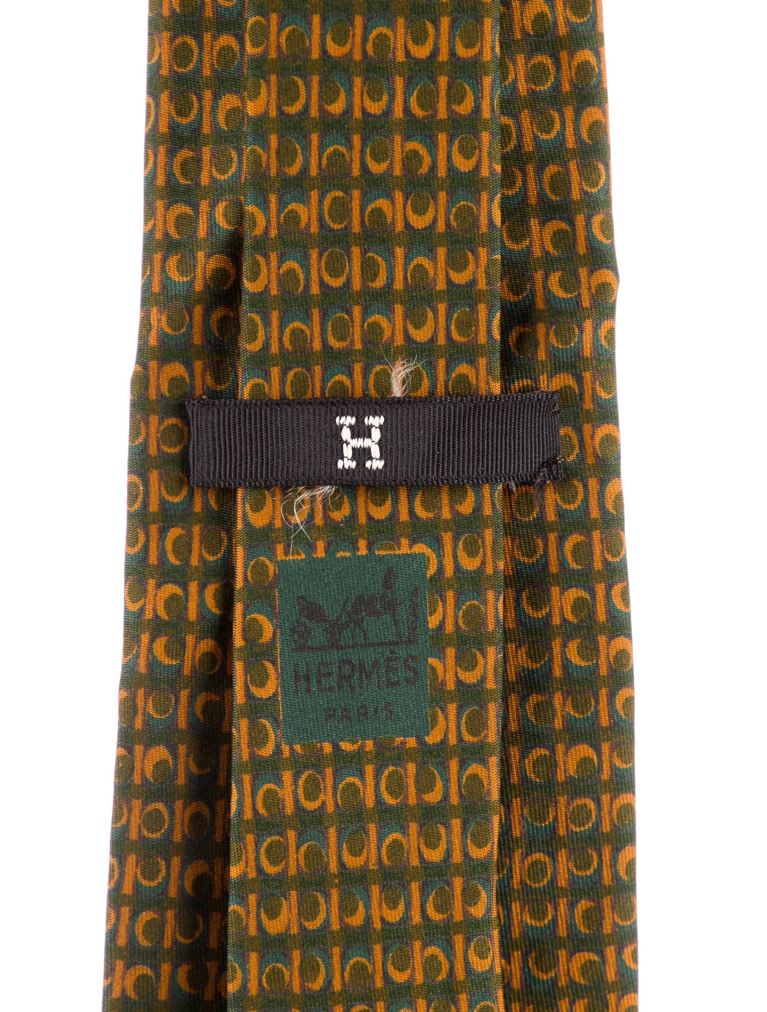 Hermès Silk Patterned Tie