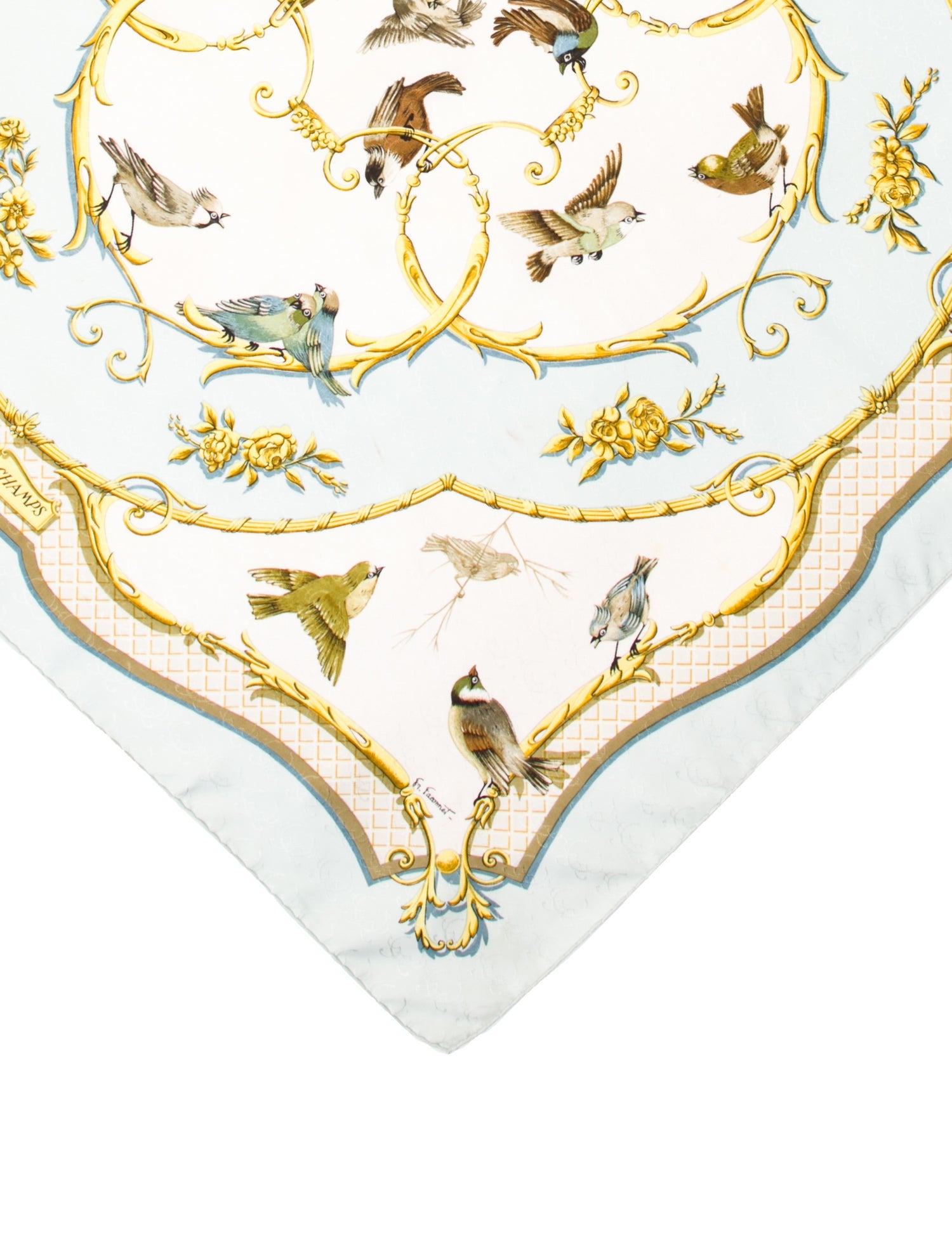 Hermès La Clè des Champs Jacquard Silk Scarf
