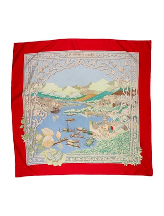 Hermès Le Fleuve Sacre Silk Scarf