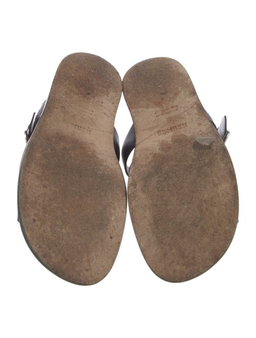 Hermès Leather Slides
