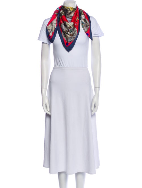 Hermès Faune Et Flore du Texas Wildlife Silk Scarf