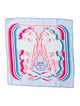 Hermès Silk Brides de Gala Shadow Pocket Square