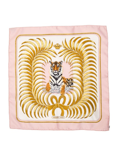 Hermès Silk Tigre Royal Pocket Square