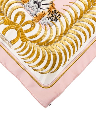 Hermès Silk Tigre Royal Pocket Square
