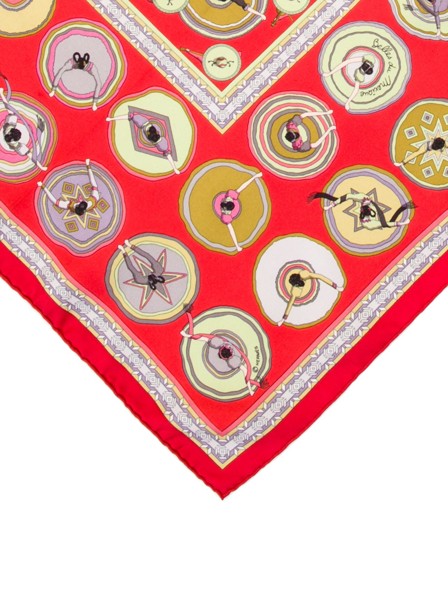 Hermès Silk Belles du Mexique Pocket Square