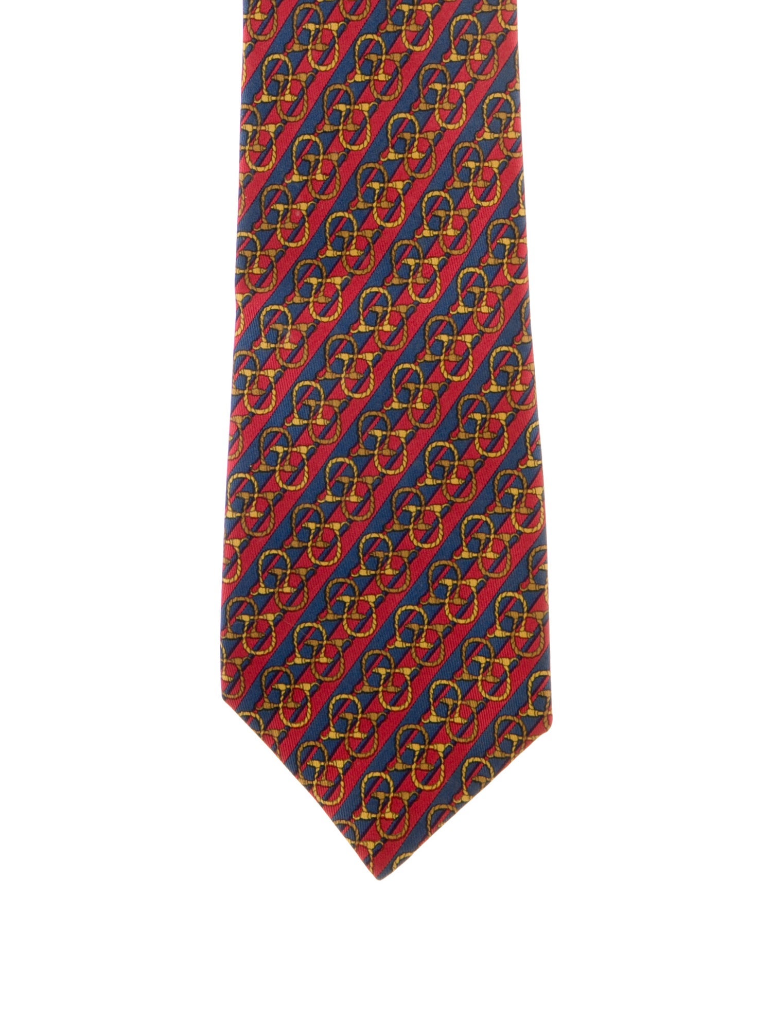 Hermès Silk Stirrup Print Tie