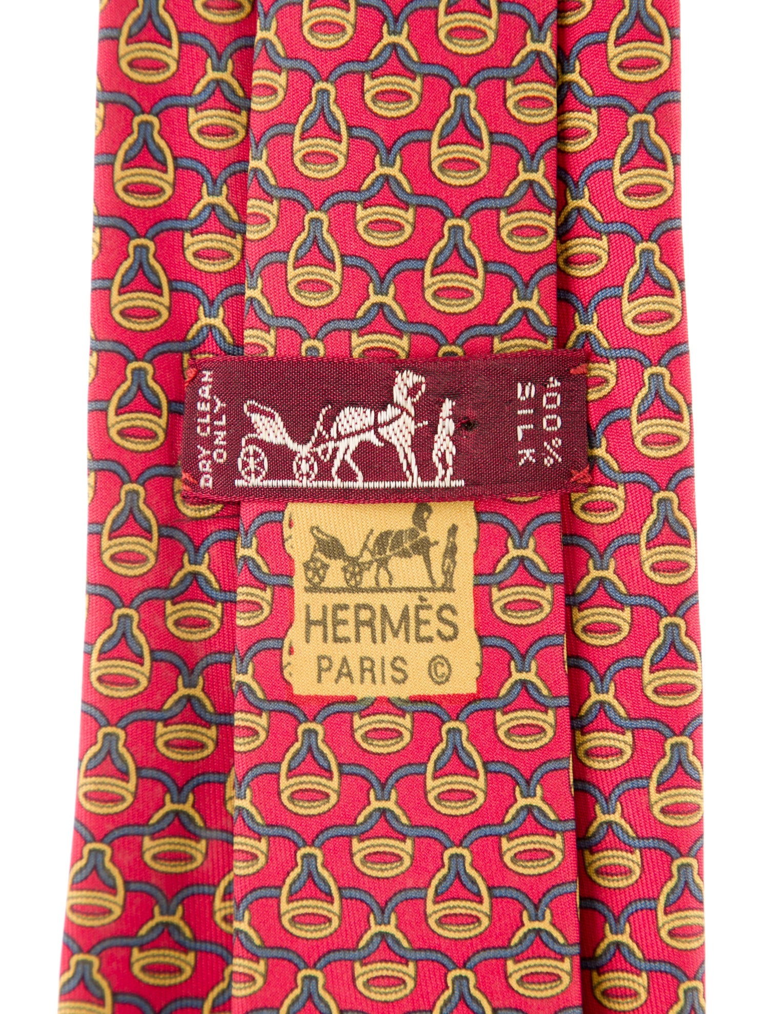 Hermès Silk Stirrup Print Tie
