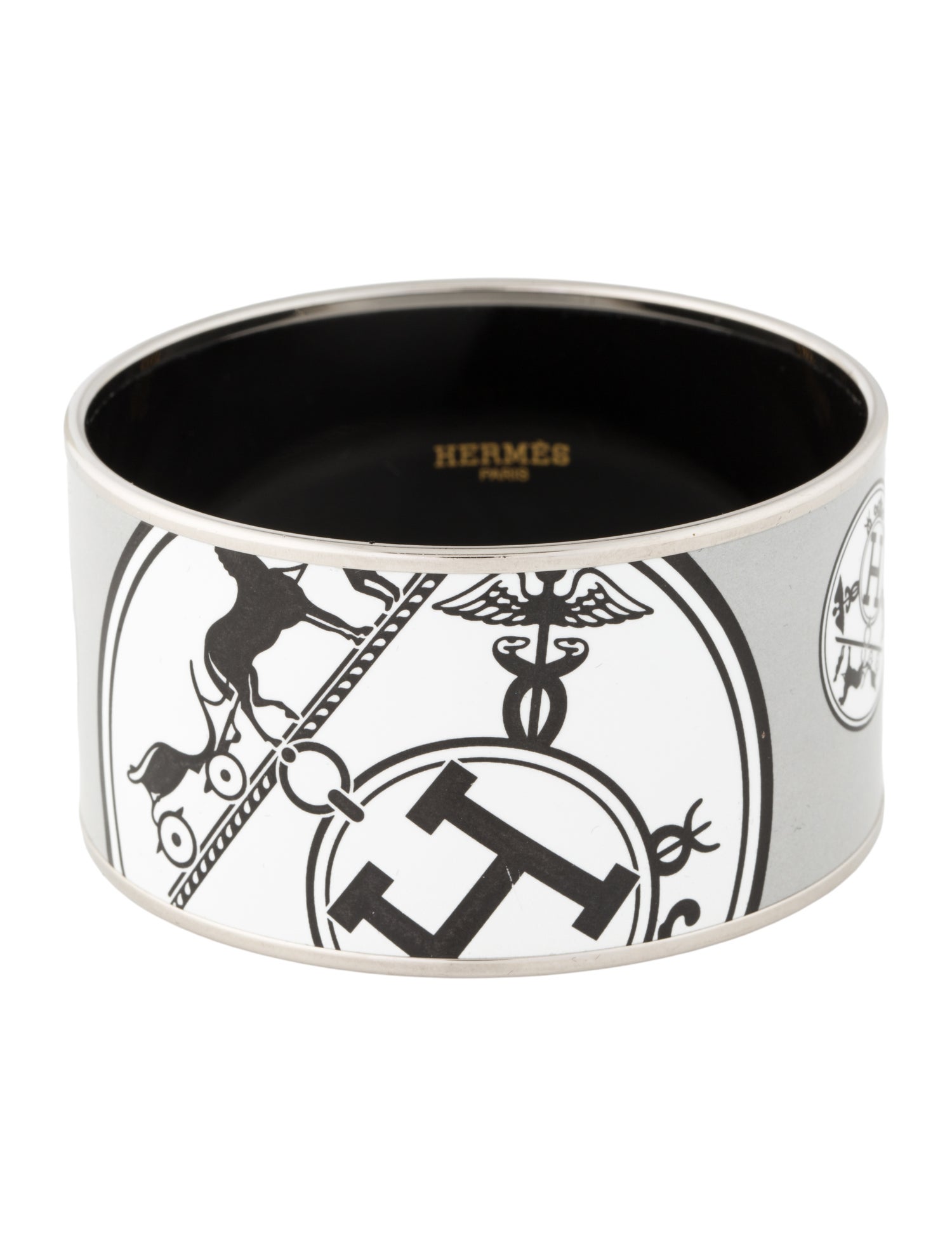 Hermès Extra Wide Enamel Bangle