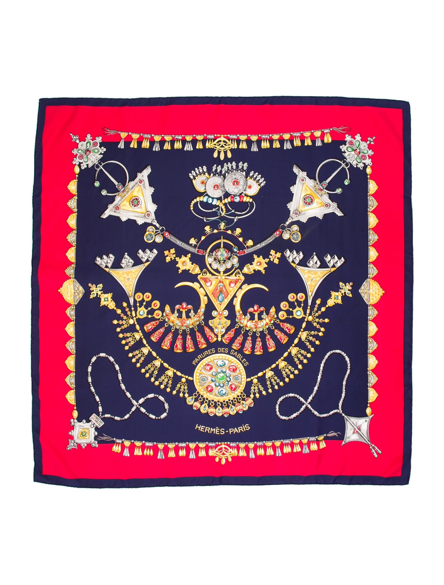 Hermès Parures Des Sables Silk Scarf