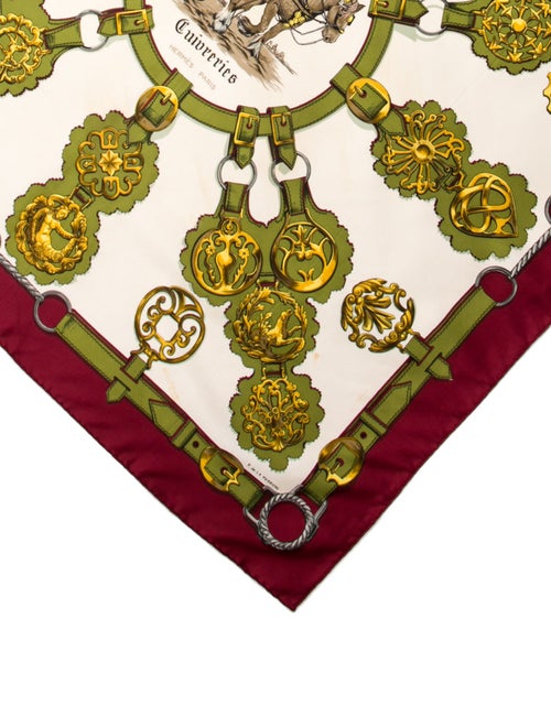 Hermès Cuivreries Silk Scarf