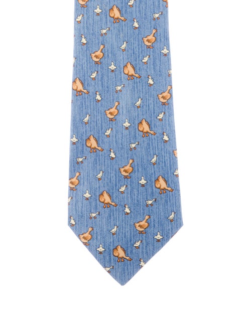 Hermès Silk Pattern Tie