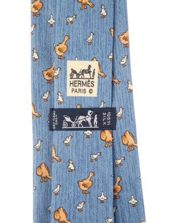Hermès Silk Pattern Tie