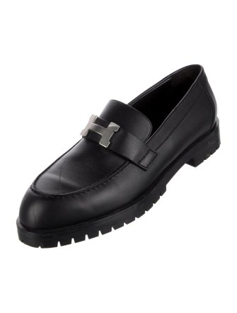 Hermès Faubourg H Logo Loafers