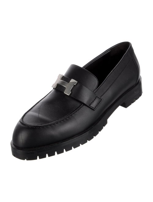 Hermès Faubourg H Logo Loafers