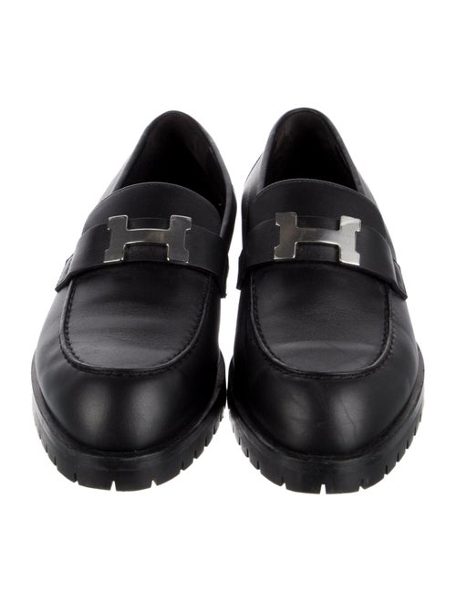 Hermès Faubourg H Logo Loafers