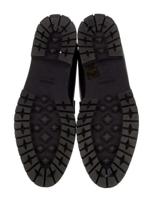 Hermès Faubourg H Logo Loafers