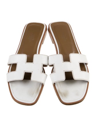 Hermès Oran Calfskin Slides