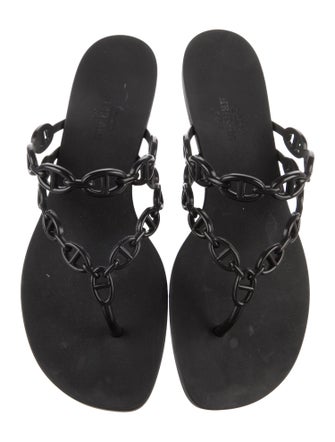 Hermès Island Chaîne d'Ancre Insignia Slides