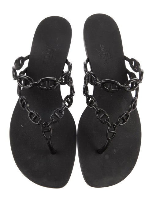 Hermès Island Chaîne d'Ancre Insignia Slides