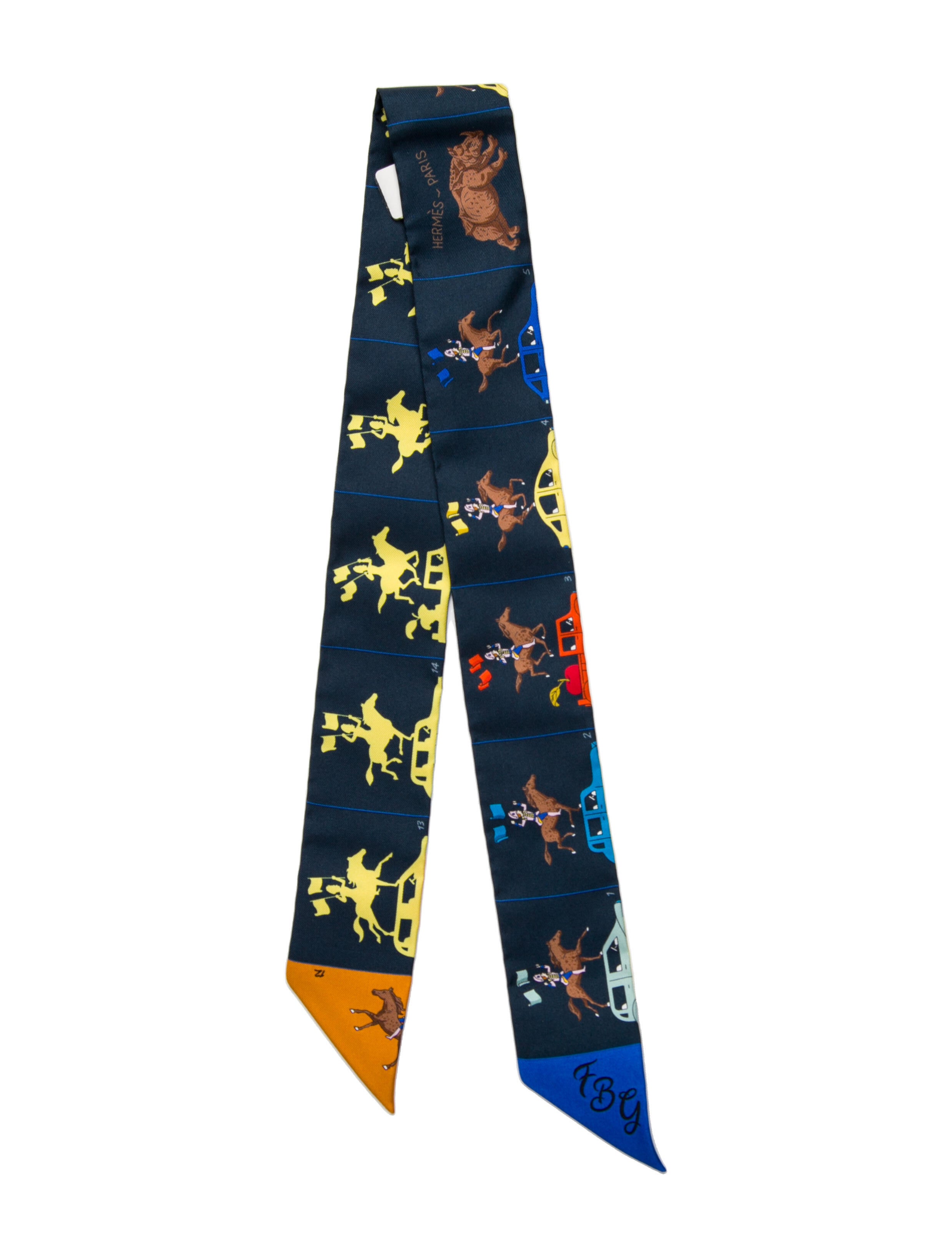 Hermès Parade Silk Twilly Scarf