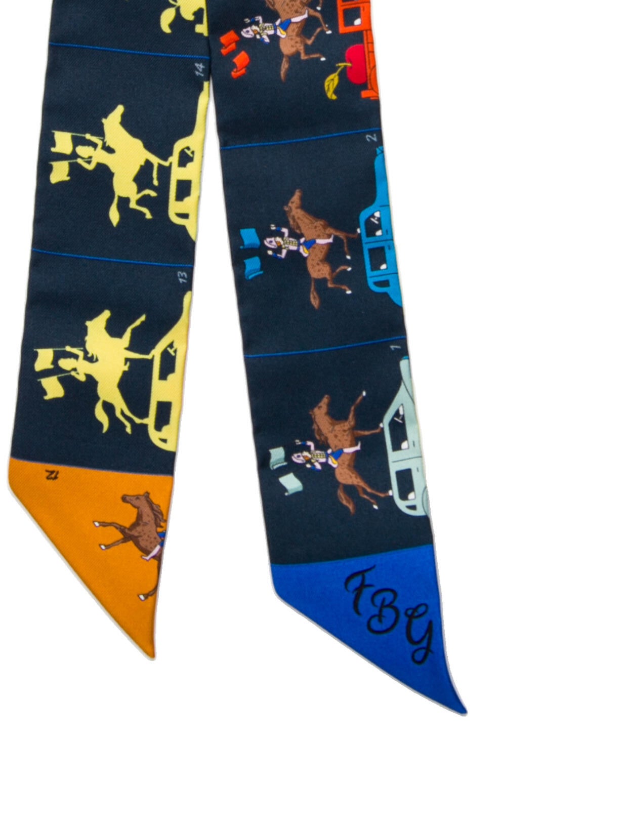 Hermès Parade Silk Twilly Scarf