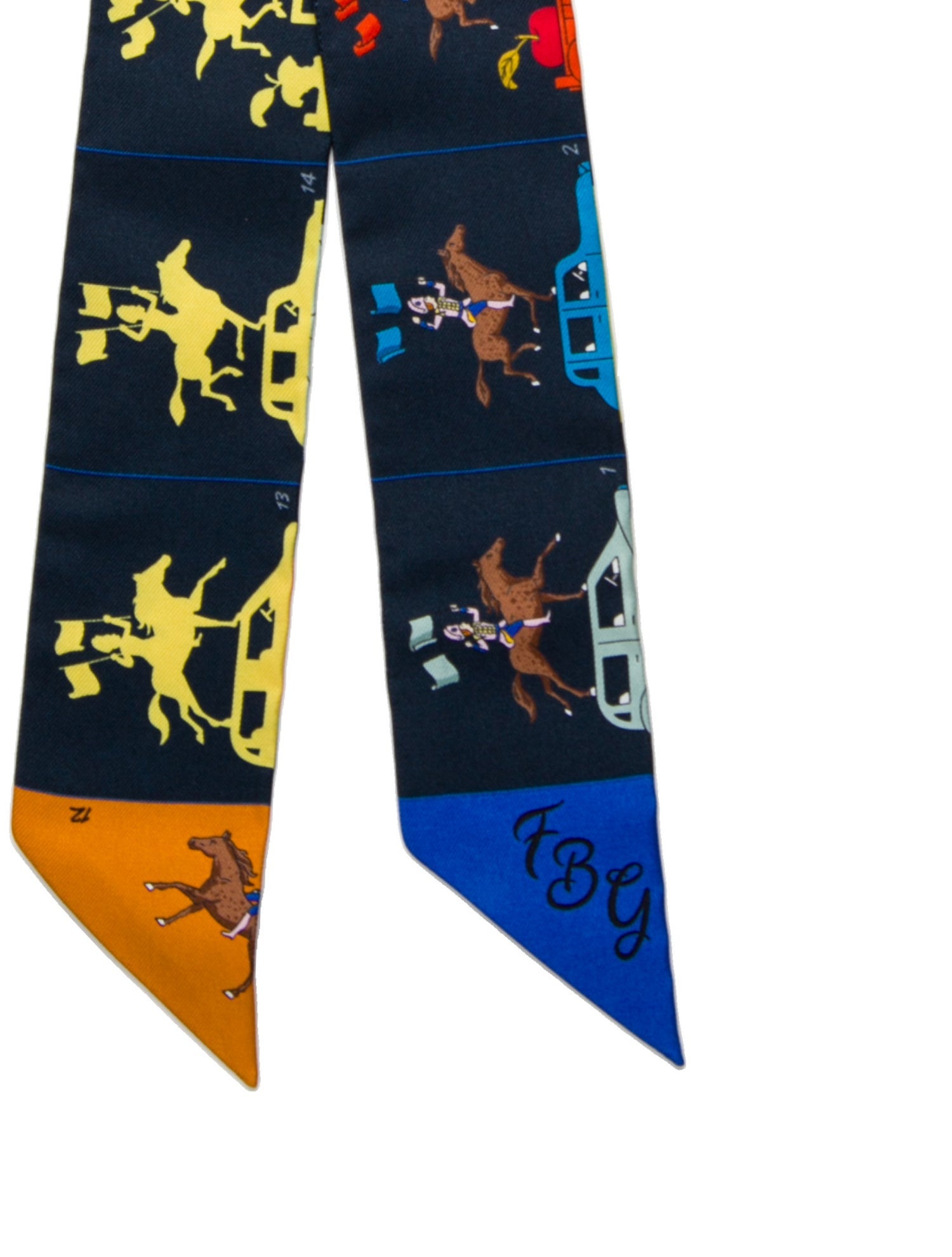 Hermès Parade Silk Twilly Scarf w/ Tags