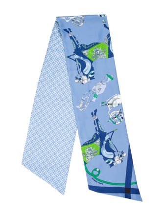 Hermès Tout en Carré Maxi Silk Twilly Scarf