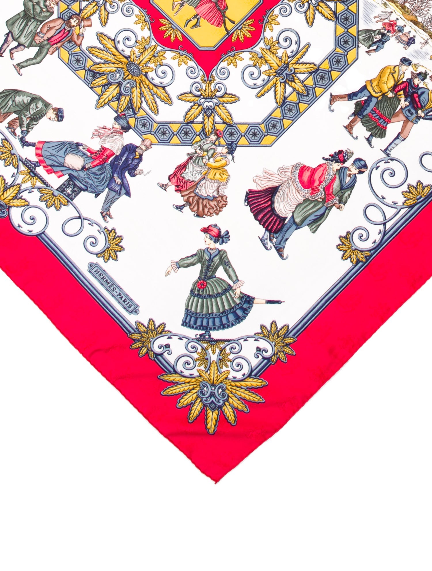 Hermès Joies D'Hiver Jacquard Silk Scarf