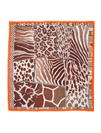 Hermès Pelages et Camouflage Cashmere Scarf