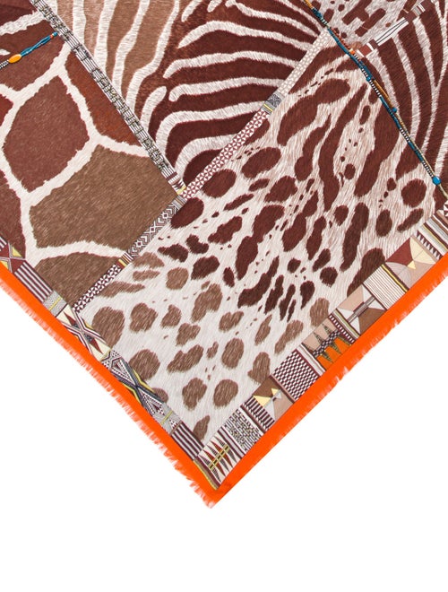 Hermès Pelages et Camouflage Cashmere Scarf