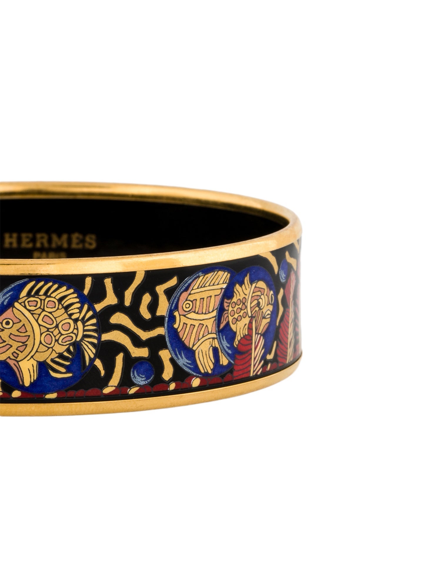 Hermès Vintage Enamel Bangle Bracelet