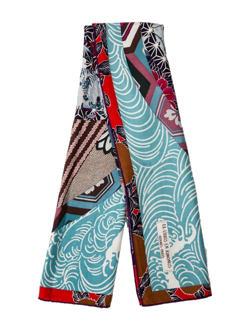 Hermès Ex-Libris En Kimonos Cashmere Shawl