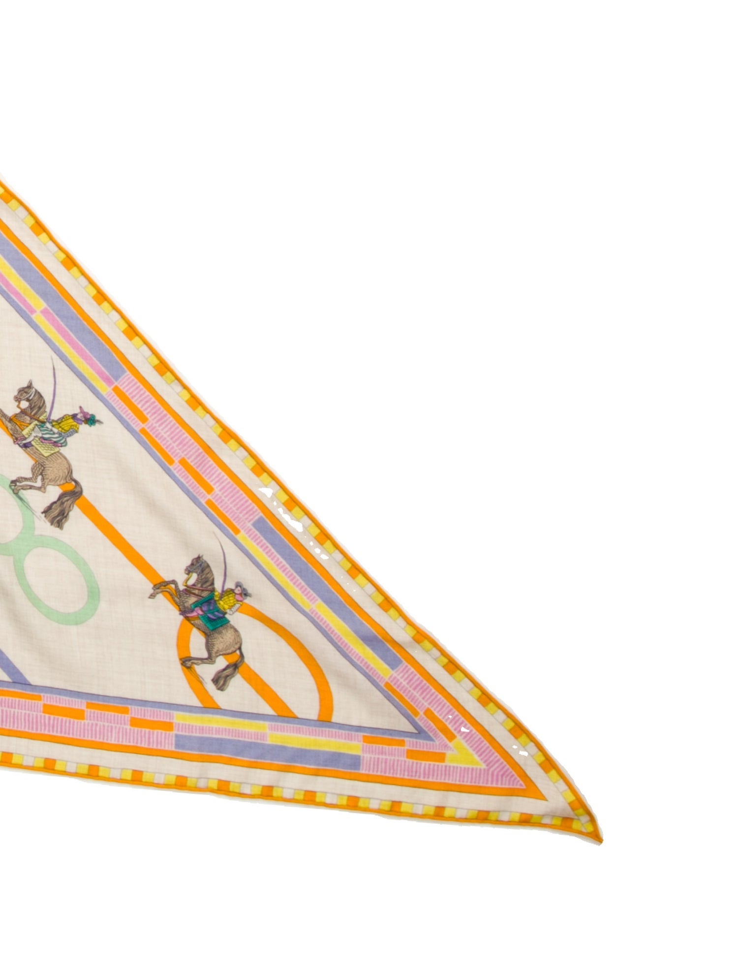 Hermès Passades et Serpentin Cashmere Triangle Scarf w/ Tags