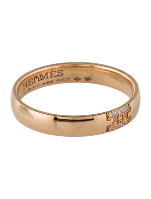 Hermès 18K Diamond Ever Herakles Wedding Band