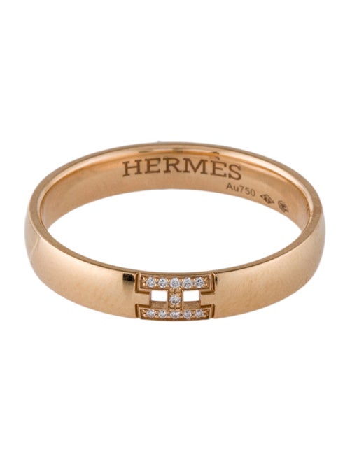 Hermès 18K Diamond Ever Herakles Wedding Band