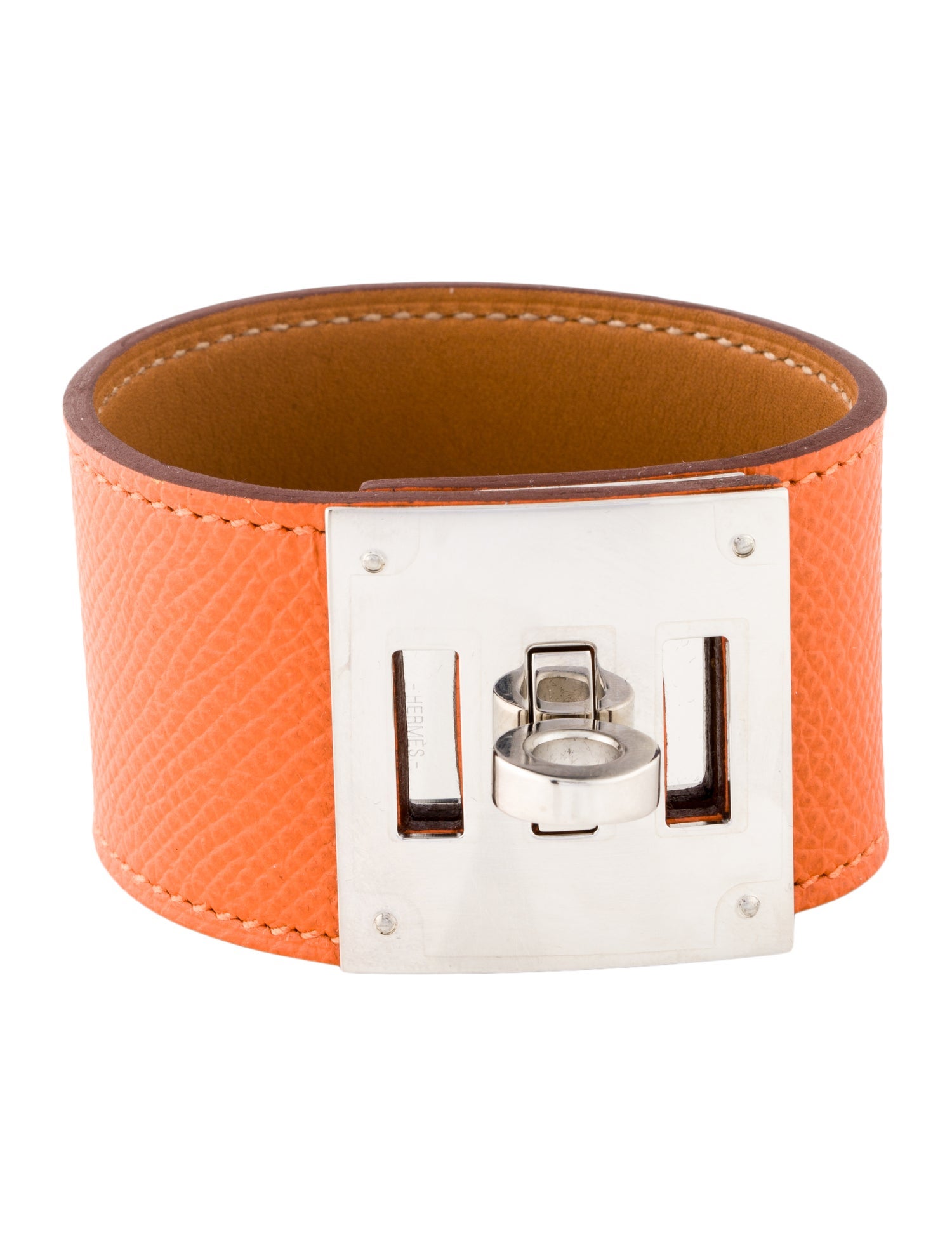 Hermès Leather Kelly Dog Wrap Bracelet