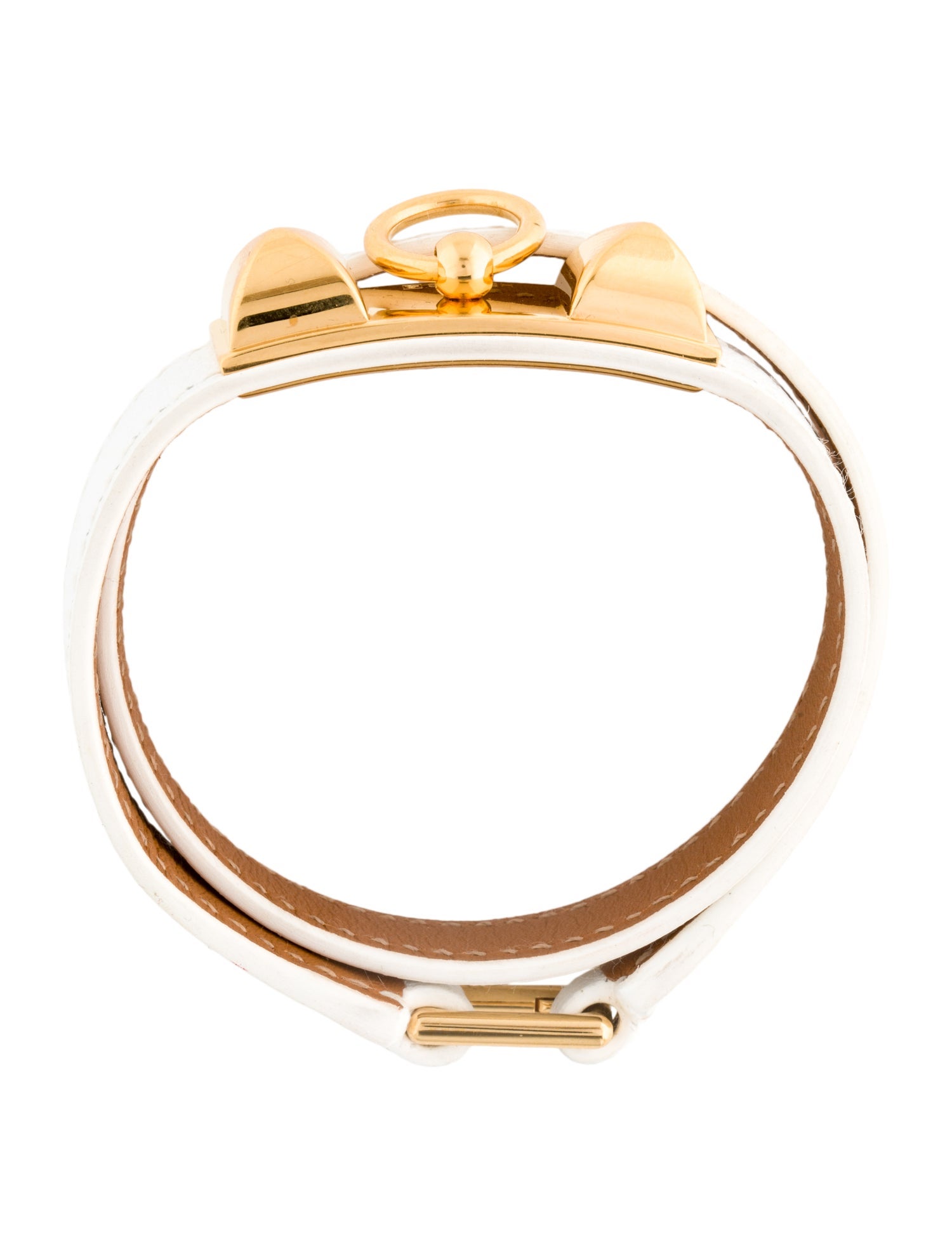 Hermès Rivale Double Tour Leather Bracelet