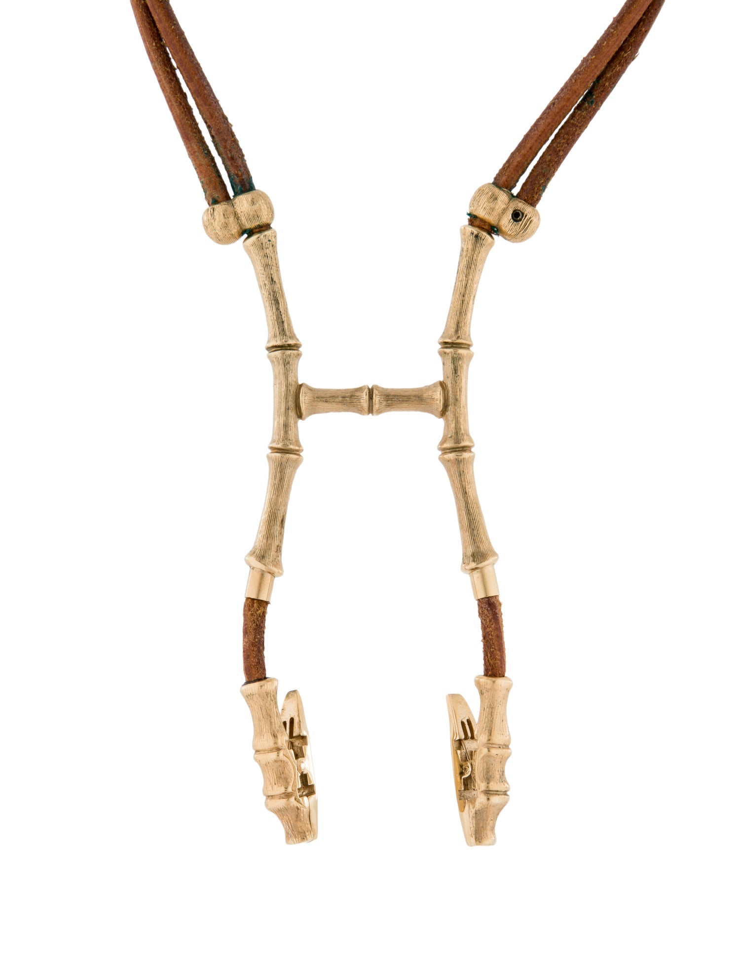 Hermès Anneau Collier Bambou Halter Necklace
