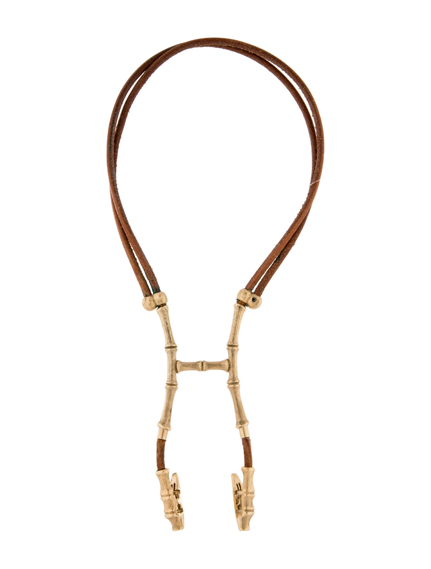 Hermès Anneau Collier Bambou Halter Necklace