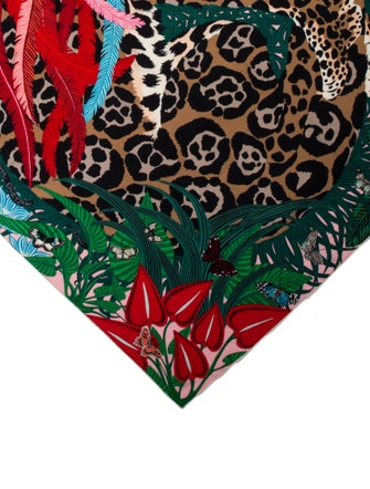 Hermès Jaguar Quetzal Cashmere Shawl