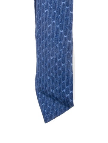 Hermès Ties Silk Patterned Tie