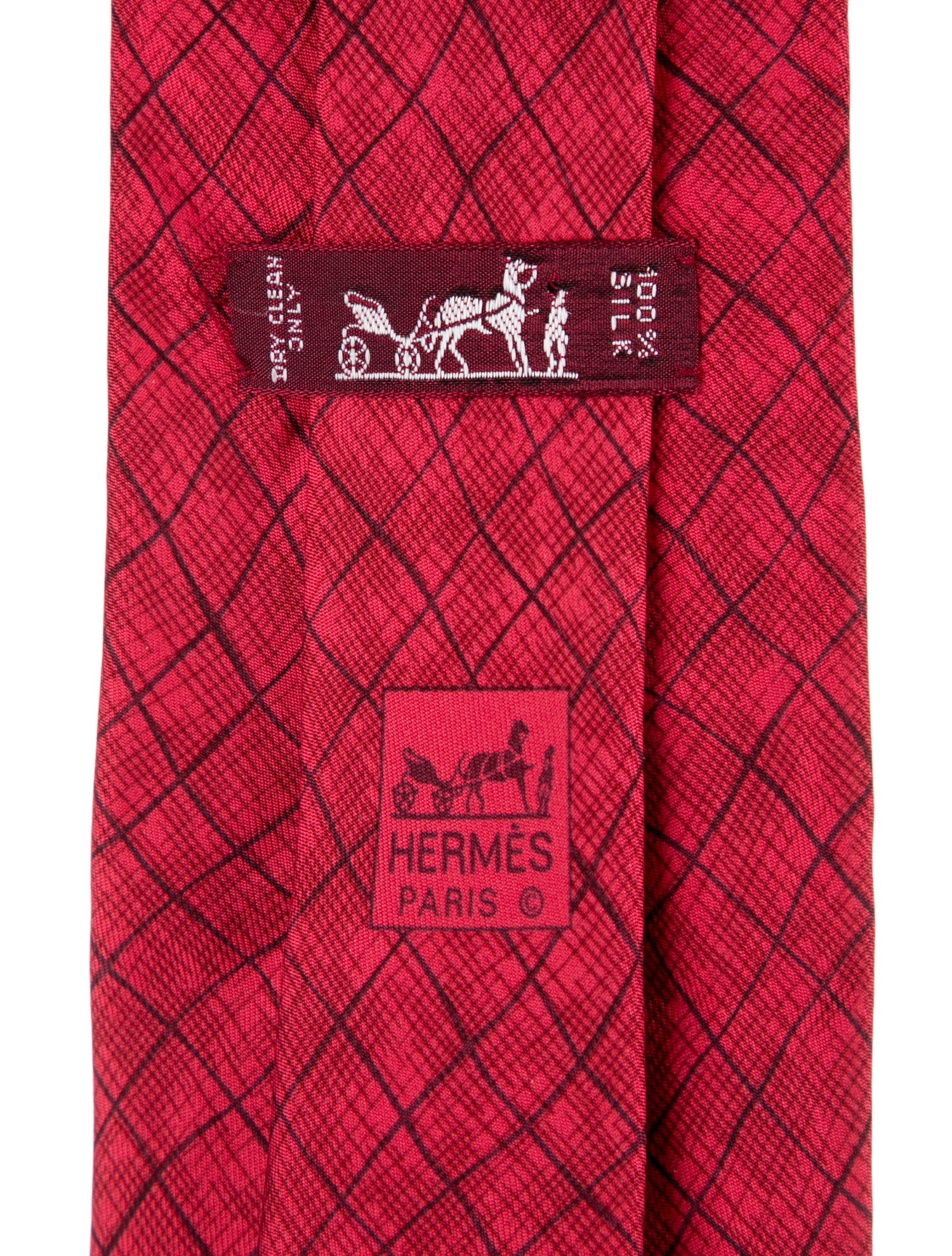 Hermès Silk Printed Tie