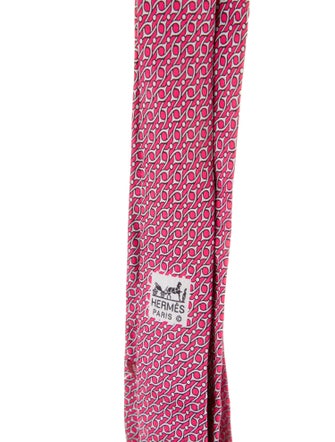 Hermès Silk Printed Tie