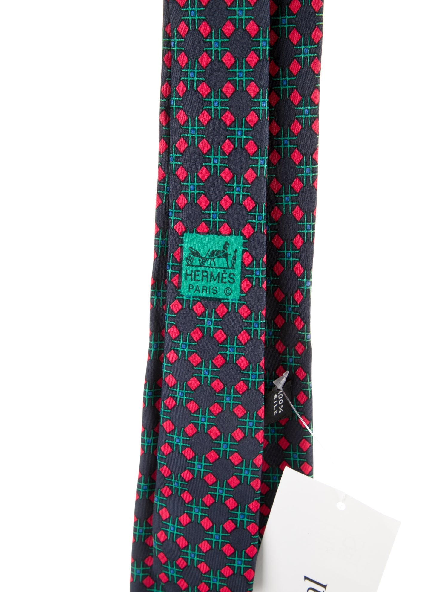 Hermès Silk Printed Tie